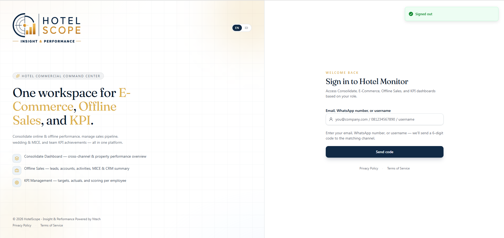 HotelScope Asia website homepage designed by Aruna Digital